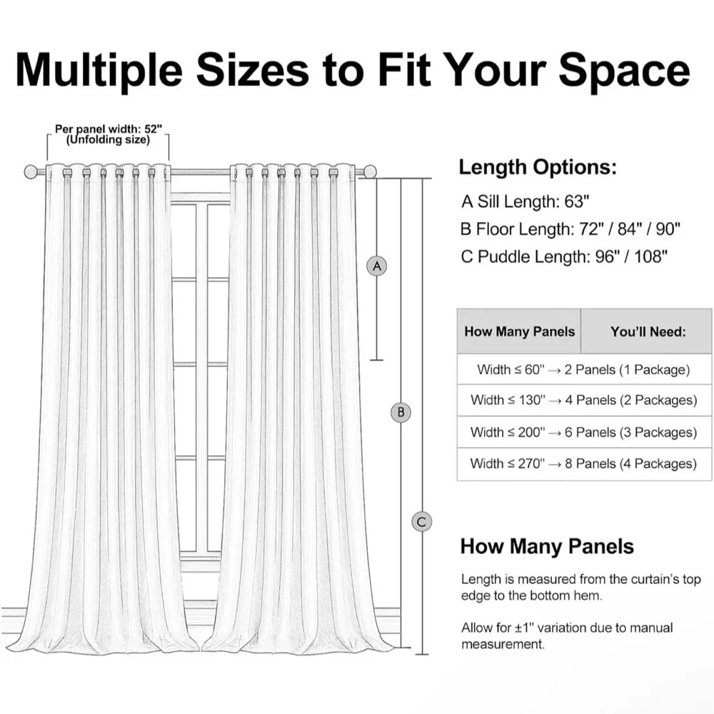 Topfinel Elegant Cream Drapes